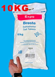 10Kg water softener salt tablets: the new standard size